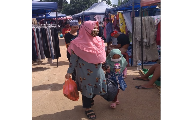 Pasar Kaget Melati Sudah Normal