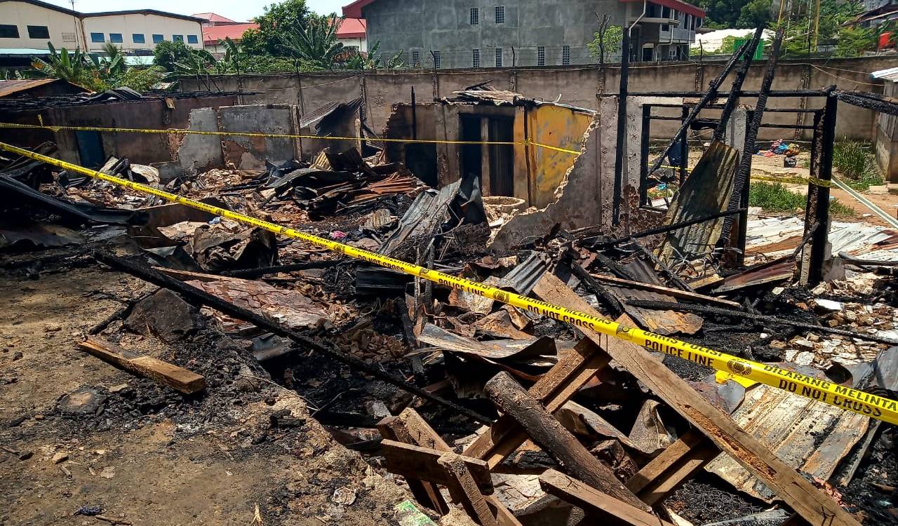 kebakaran di Bengkong Batam