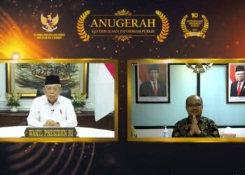 BP Batam meraih Anugerah Keterbukaan Informasi Publik 2020 dari Wapres RI. (Foto: Humas BP Batam)