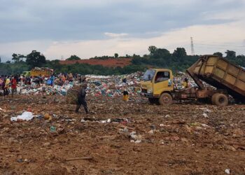 TPA Punggur di Nongsa, Batam, tempat ditemukannya jasad seorang pria. (Foto: Muhamad Ishlahuddin)