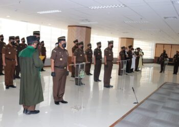 Pelantikan Satuan Tugas 53 Kejaksaan Agung Republik Indonesia. (Foto: arsip Azmi Syahputra)