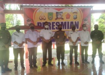 Peresmian kampung tangguh di Perum Taman Duta Mas RT 03/RW 02, Kelurahan Baloi Permai, Kecamatan Batam Kota, Kota Batam. (Foto: Muhamad Ishlahuddin)