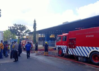 Lokasi kebakaran di Industrial Park Cammo. (Foto: Arsip Polsek Batam Kota)