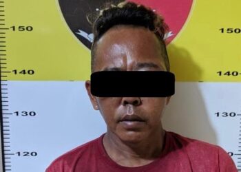 Pencuri berinisial BM (42), warga Kecamatan Lubuk Baja, Kota Batam, Kepulauan Riau. (Foto: Arsip Polsek Lubuk Baja)
