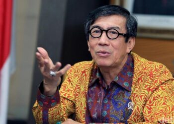 Menteri Hukum dan HAM ,Yasonna Laoly. (Foto: Ari Saputra)