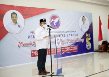 Benhauser Manik, Ketua Panitia dan Wakil Ketua Umum, saat memberikan laporan pertanggung jawaban. (Foto: Arsip pribadi Benhauser Manik)