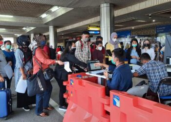 Suasana di Bandara Internasional Hang Nadim. (Foto: Muhamad Ishlahuddin)