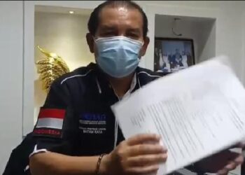 Sekertaris Peradi Batam Raya, Tonny Siahaan. (Foto: Bintang Hasibuan)