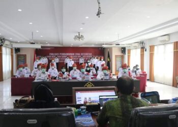 Kegiatan desk evaluasi pembangunan Zona Integritas (ZI) atau penilaian terhadap Kemenkumham Kepri yang dilakukan oleh tim penilai internal dari pusat. (Foto: Kanwil Kemenkumham Kepri)