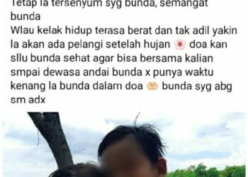 Unggahan Facebook Dewi (34), korban tewas dicekik oleh suaminya sendiri, Andri (36), 27 Mei 2021. (Foto: Akun Facebook Dewi)