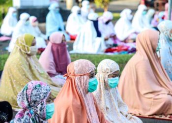 Ilustrasi salat id. (Foto: Kompas)