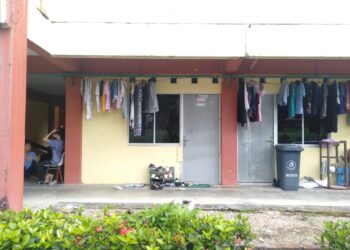 Kamar E1.1.5, Rusun BP Batam Muka Kuning, Sei Beduk, Kota Batam, tempat Rahmi Chania (22) ditemukan tewas tergantung. (Foto: Donella Bangun)