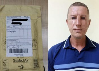 Pelaku penyelundupan dan barang bukti narkoba hasil tangkapan petugas. (Foto: Humas Bea Cukai)