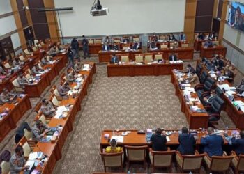 Rapat Kerja Komisi III DPR RI dan Kapolri bersama jajaran berlangsung di Gedung Senayan, Rabu 15 Juni 2021.