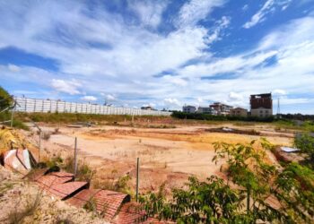 Lokasi pembangunan Oxley Convention City, Batam Center, Kota Batam, Kepulauan Riau. (Foto: Bintang Hasibuan)