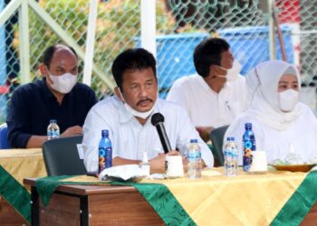 Wali Kota Batam, Muhammad Rudi (kiri) bersama Wakil Gubernur Kepulauan Riau, Marlin Agustina Rudi. (Foto: Mediacenter)