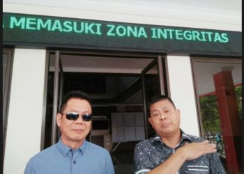 Cahya, Ketua Apindo Kepri (kanan). (Foto: Bintang Hasibuan)