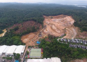 Lokasi proyek belakang Kawasan Panbil, Kota Batam, Kepulauan Riau. (Foto: Akar Bhumi Indonesia)