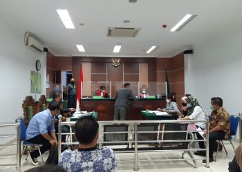 Persidangan di Pengadilan Negeri Batam. (Foto: Fathur Rohim)