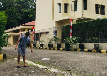 Suasana kawasan Gedung Akomodasi Non-Detensi Kota Batam, Kepulauan Riau. (Foto: Fathur Rohim)