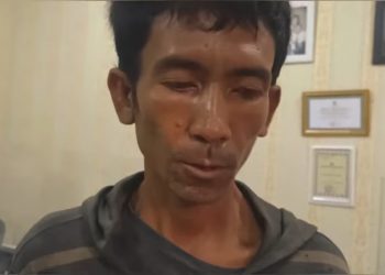 Tangkapan layar dari hasil rekaman video wawancara dengan pelaku. Foto: bhinekavideo