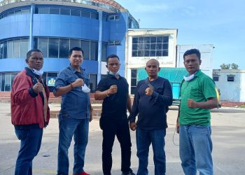 (2) Lima Pengurus Daerah (Pengda) Batam Judoka Kungfu Indonesia (JKI) Kepulauan Riau, saat tiba di Dumai, Riau, untuk menghadiri Munas JKI di Pematang Siantar, Sumatera Utara, 9-10 Oktober 2021.