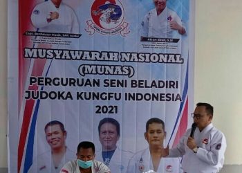 (Dari kiri) Ketua Umum terpilih Pengurus Besar JKI, Afron Sirait. (Foto: Fathur Rohim)