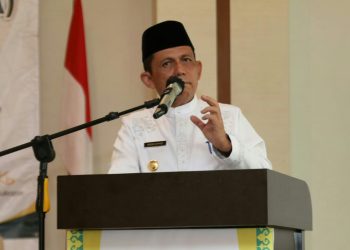Gubernur Kepulauan Riau, Ansar Ahmad saat membuka Kegiatan Rapat Koordinasi Daerah (RAKORDA) Badan Amil Zakat Nasional (BAZNAS) Provinsi Kepri di Hotel CK Tanjungpinang, Jumat, 8 Oktober 2021. (Foto: Humprov Kepri)