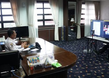 Gubernur Kepulauan Riau, Ansar Ahmad saat tampil dalam tayangan teve nasional, Kamis, 7 Oktober 2021. (Foto: Humprov Kepri)