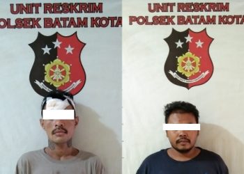 Jacki Making (kiri) dan Rusli (kanan), pencuri kucing anggora di Cendana, Batam Kota, Kota Batam. (Foto: Arsip Polsek Batam Kota)