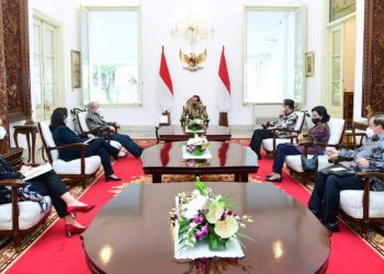 Presiden Joko Widodo menerima kunjungan delegasi pimpinan Bank Dunia di Istana Merdeka, Jakarta, Rabu, 16 Februari 2022. (Foto: Setneg.go.id)