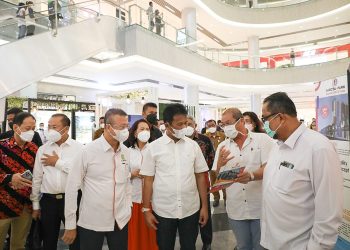 Wali Kota Batam Muhammad Rudi hadir dalam opening ceremony REI Expo Batam 2022 di Exhibition Hall Grand Mall Batam.