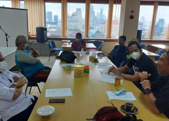 Rapat Panitia Pelaksana Lomba Karaoke dan Akustik (Foto: PWI Jaya).