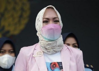 Angelina Sondakh Bebas dari Lapas Pondok Bambu, Jakarta Timur.