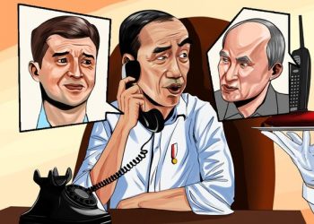 Jokowi juga menceritakan pertemuannya dengan Presiden Ukraina Volodymyr Zelensky beberapa waktu lalu. (Foto: CNBC Indonesia).