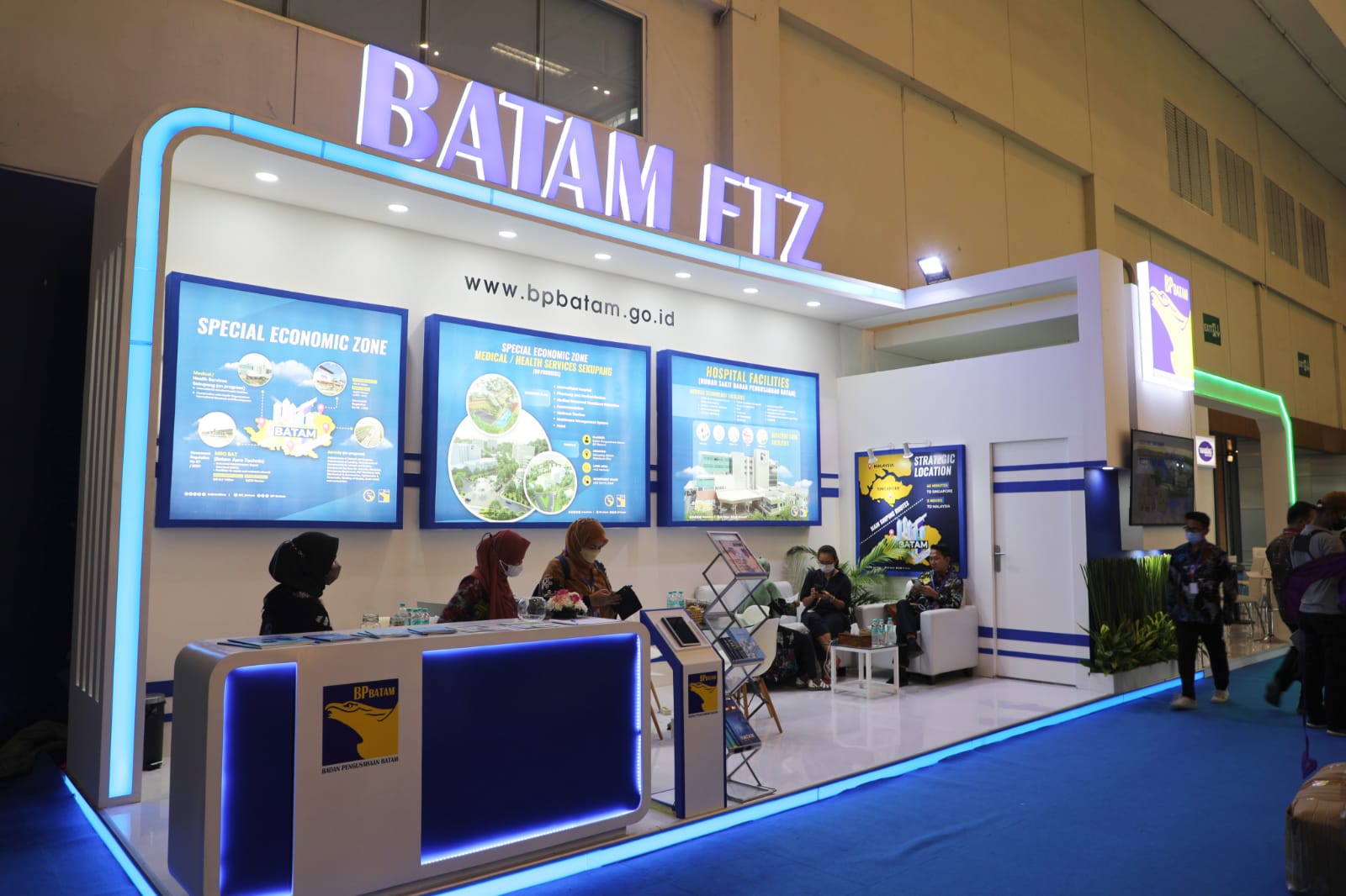 Badan Pengusahaan (BP) Batam turut serta dalam pameran Trade Expo Indonesia (TEI) ke 37 tahun 2022 di Indonesia Convention Center (ICE) BSD, Rabu (19/10/2022). (Foto: Humas BP Batam)