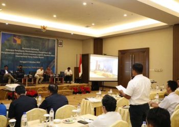 Business gathering ini hadiri oleh delegasi unit kerja di lingkungan BP Batam, Bea dan Cukai, Balai Karantina Pertanian Kelas I, Pelaku Usaha Kargo, Perusahaan Freight Forwading, dan Perbankan di Batam. (Foto: bpbatam.go.id)