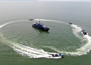 Direktorat Jenderal Bea dan Cukai (DJBC) bersama dengan Jabatan Kastam Diraja Malaysia (JKDM) kembali gelar operasi Patroli Terkoordinasi Kastam Indonesia Malaysia (Patkor Kastima) ke-26 di tahun 2022. (Foto: Bea Cukai Batam)