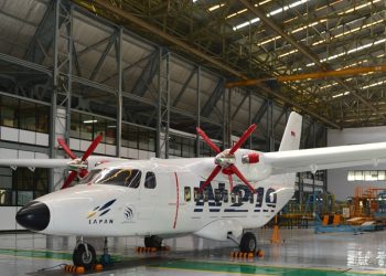 Pesawat amfibi N 219 Buatan PT Dirgantara Indonesia. (Foto: PT DIrgantara Indonesia)