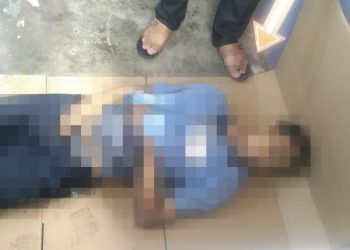 Samsu Anhar (28), Karyawan PT Metal Indonesia ditemukan gantung di dalam gudang tempat kerjanya di Kawasan Bintang Industri Kecamatan Batuaji