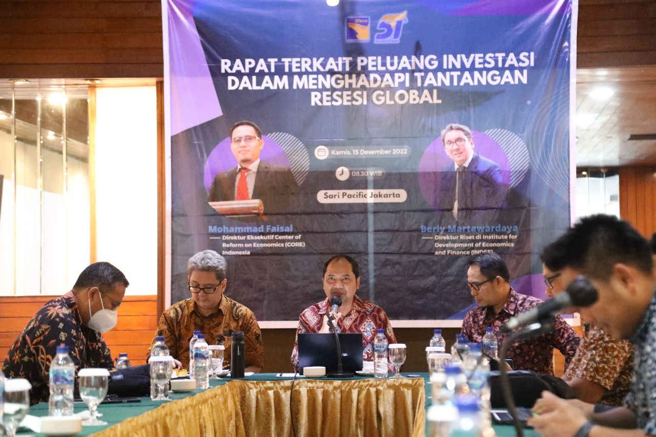 Suasana rapat Peluang Investasi Batam dalam Menghadapi Tantangan Resesi Global, di Hotel Sari Pasific Jakarta, Kamis (15/12/2022). (Foto: Ist/ Humas BP Batam).