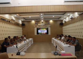 Suasana lat pra ops Lilin Seligi 2022 yang belangsung di Aula Rupatama Polresta Tanjungpinang, Selasa (20/12/2022). (Foto: Ist/ Humas Polresta Tanjungpinang).