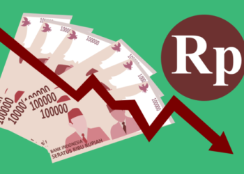 Ilustrasi Rupiah melemah. (via merdeka.com).