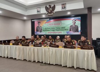 Suasana Refleksi Akhir Tahun 2022 Kejati Kepri di di Comforta Hotel Tanjungpinang, Kamis (23/10/2022). (Foto: HMS/ Yulita Dani).