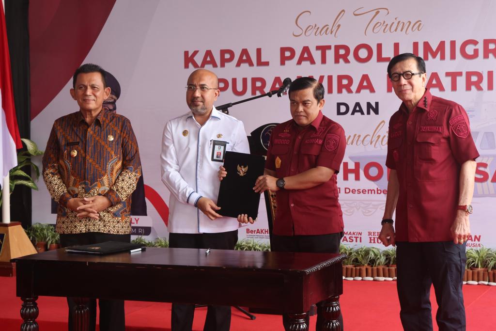 Peluncuran program Second Home Visa di Pelabuhan Bandar Bintan Telani, Lagoi, Bintan, Rabu (21/12/2022). (Foto: Ist/ Diskominfo Kepri).