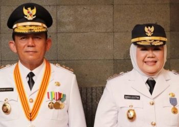 Gubernur Kepri Ansar Ahmad, dan Wakil Gubernur Kepri Marlin Agustina. (Foto: Ist/ Dok.Pemprov Kepri).