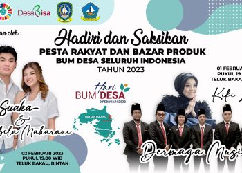 Poster kegiatan Peringatan Hari BUMDesa Nasional 2023 yang dirilis Pemprov Kepri. (Foto: Ist/ Dok.Diskominfo Kepri).