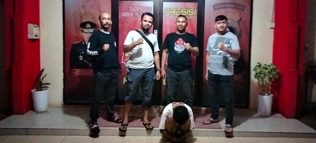 Tim Polsek Bengkog berhasil mengamankan salah satu pelaku begal MA, yang masih di bawah umur. (Foto: Ist/ Polsek Bengkong).