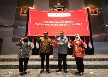 Peluncuran Roadmap Pasar Modal Indonesia 2023-2027 di Jakarta, Selasa (31/01/2023). (Foto: Ist/ OJK).