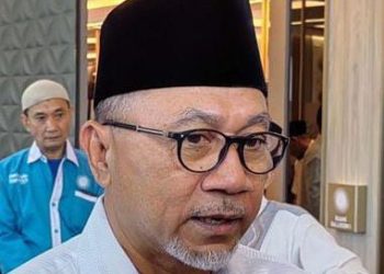 Ketua Umum Partai Amanat Nasional (PAN), Zulkifli Hasan di sela acara Peringatan Isra Mikraj 1444 H yang digelar di Kantor DPP PAN, Jakarta, Jumat (17/02/2023). (Foto: Ist/ ANTARA).
